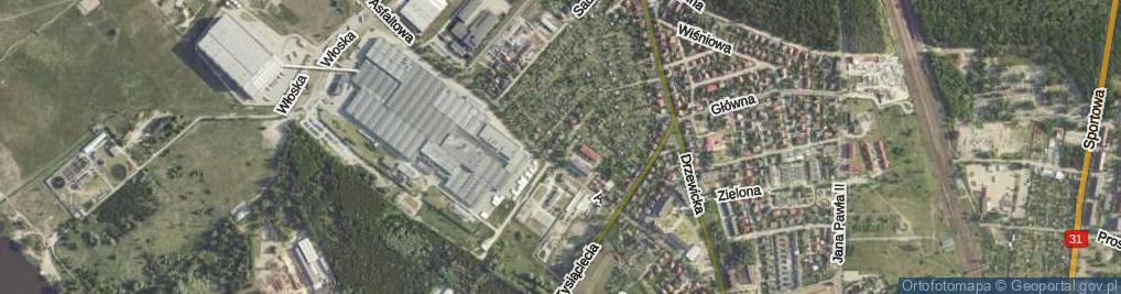 Zdjęcie satelitarne Skrajna ul.